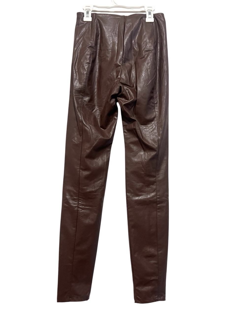 New with tags Lysse faux leather seamed legging.  Size small in Cocoa Powder - Picture 2 of 7